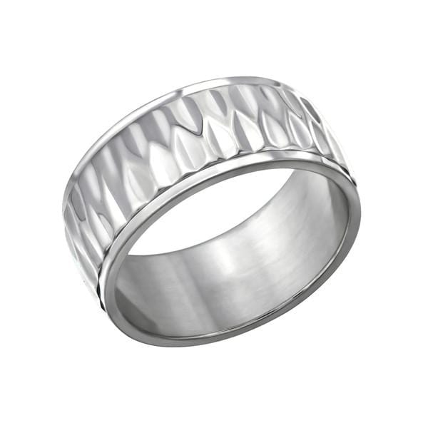 Titanium Patterned Ring – Tungsten Rings Direct