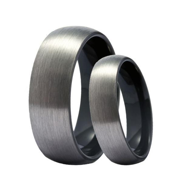 Tungsten 6mm Charcoal Tungsten Wedding Ring