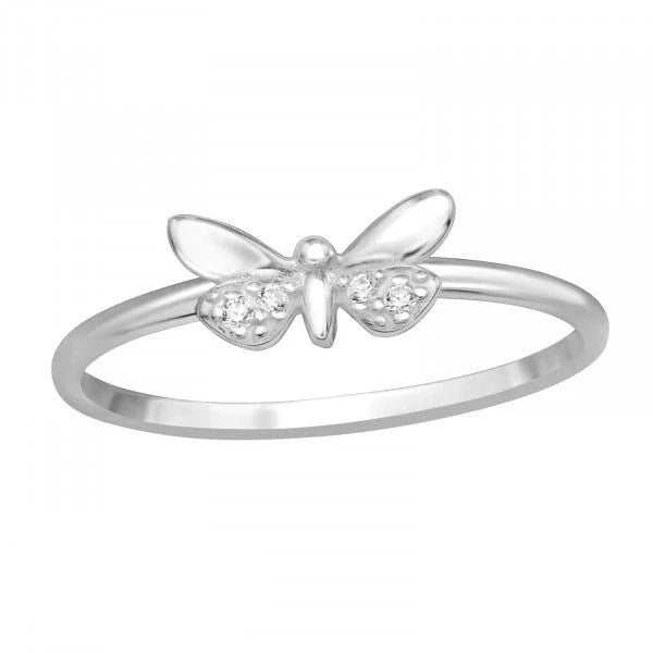 Silver Butterfly Ring