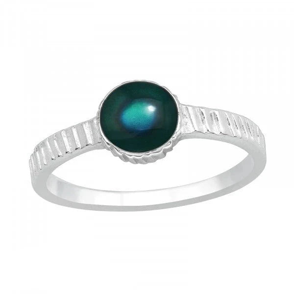 Silver Oval Mood Ring