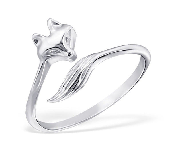 Sterling Silver Fox Ring