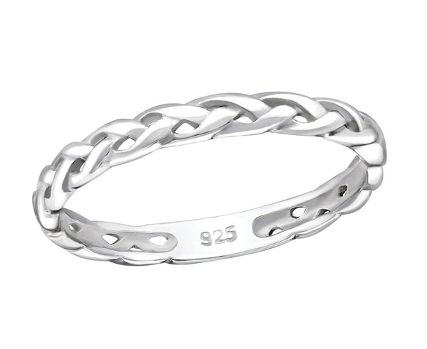 Sterling Silver Rope Ring