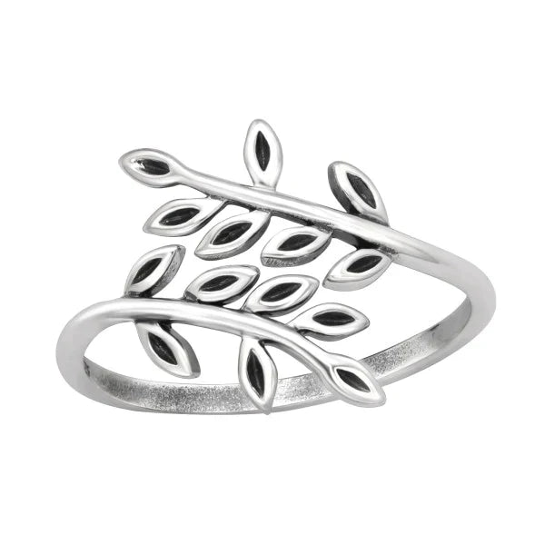 Silver Olive Leaf Ring