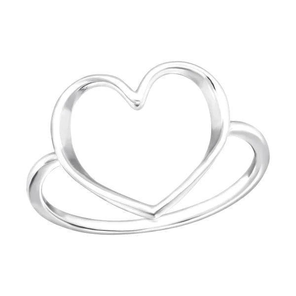 Silver Heart Ring