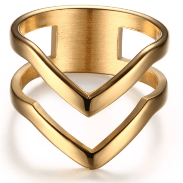V Shaped Unique Ring for Women