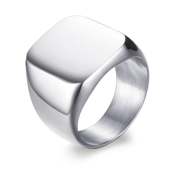 Signet Silver Ring for Men