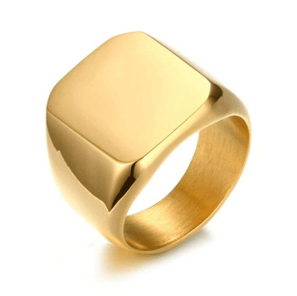 Signet Gold Ring for Men