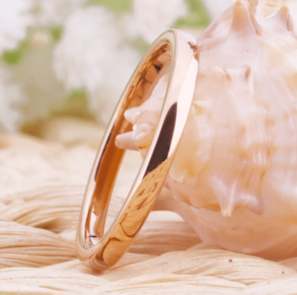 Tungsten  Rose gold  Rings for Women