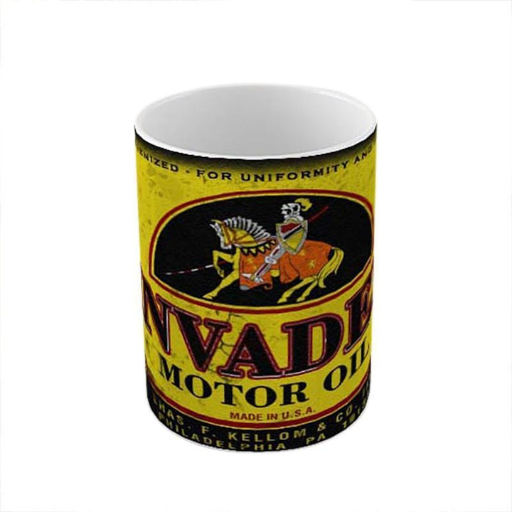 Invader Motor Oil Ceramic Coffee Mug
