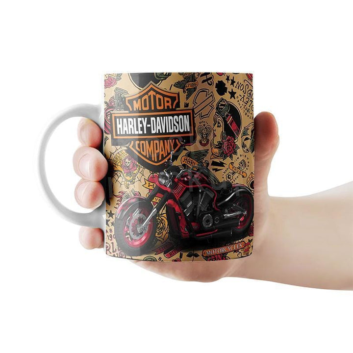 Vintage Art Motorcycle Mug