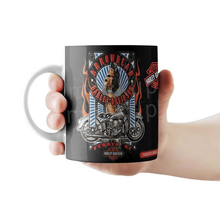 Harley Motorcycle Art Coffee Mug