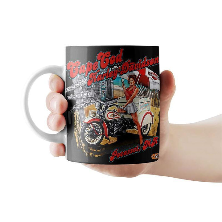 Cape God Vintage Harley Davidson Motorcycle Mug