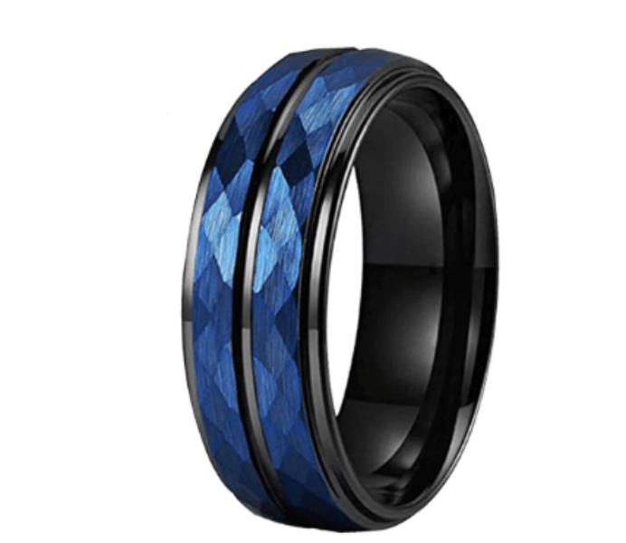 Blue mens best sale engagement rings