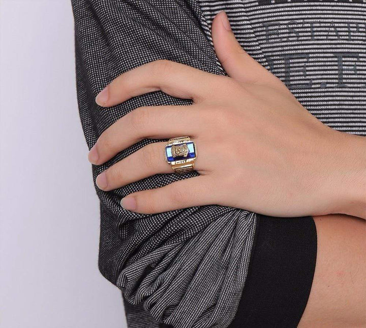 Vintage  Cocktail Men  Signet Ring