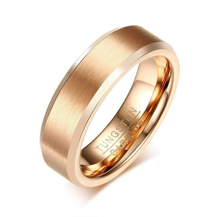 Tungsten Gold Ring for Men