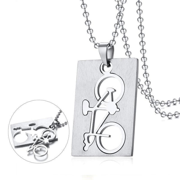 Bicycle  Pendant Necklace for Men